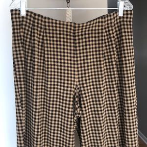 J. Jill checkered ponte cropped pants